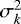 Mathematical equation: $\sigma^2_{k}$