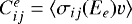 Mathematical equation: $C_{ij}^{e}=\langle \sigma_{ij}(E_{e}) v\rangle$