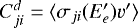 Mathematical equation: $C_{ji}^{d}=\langle \sigma_{ji}(E^{\prime}_{e}) v^{\prime}\rangle$