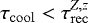 Mathematical equation: $\tau_{\rm{cool}} <\tau_{\rm{rec}}^{Z,z}$