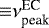 Mathematical equation: ${\equiv}\nu^{\textrm{EC}}_{\textrm{peak}}$