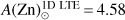 $ A{(\text{Zn})}_\odot^{1\text{D LTE}}=4.58 $