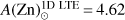 $ A{(\text{Zn})}_\odot^{1\text{D LTE}}=4.62 $