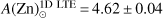 $ A{(\mathrm{Zn})}_\odot^\text{1D LTE}=4.62\pm0.04 $