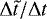 Mathematical equation: $\mathrm{\Delta} \tilde{t} / \mathrm{\Delta} t$