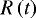 Mathematical equation: $R\left(t\right)$