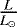 Mathematical equation: $\frac{L}{L_{\odot}}$