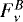 Mathematical equation: $F_{\nu}^{B}$