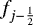 Mathematical equation: $f_{j-\frac{1}{2}}$