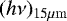 Mathematical equation: $(h\nu)_{15\mu \mathrm{m} }$