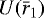 Mathematical equation: $U(\bar{r}_1)$