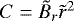 Mathematical equation: $C=\tilde{B}_r\tilde{r}^2$