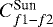 Mathematical equation: $C_{f1-f2}^{\textrm{Sun}}$