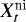 Mathematical equation: $X_t^{\textrm{ni}}$