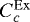 Mathematical equation: $C^{\mathrm{Ex}}_c$