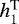 Mathematical equation: $h_1^{\text{T}}$