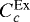 Mathematical equation: $C_c^{\text{Ex}}$