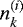 Mathematical equation: $n_k^{(i)}$