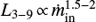 Mathematical equation: $ L_{3-9} \,{\propto}\, \dot{m}_{\rm {in}}^{1.5-2} $