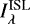 Mathematical equation: $I^{\textrm{ISL}}_{\lambda}$