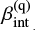 Mathematical equation: $ \beta_{\rm int}^{\rm (q)} $