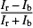 Mathematical equation: $ \frac{I_{\rm r}\,{-}\,I_{\rm b}}{I_{\rm r}\,{+}\,I_{\rm b}} $