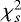 Mathematical equation: $\chi^{2}_{s}$