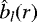 Mathematical equation: $\hat{b}_l(r)$