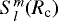 Mathematical equation: $S_{l}^{m}(R_{\textrm{c}})$