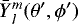 Mathematical equation: $\bar{Y}{_{l}^{m}}(\theta', \phi')$