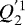 Mathematical equation: $Q^{'1}_2$