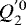 Mathematical equation: $Q^{'0}_2$