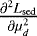 Mathematical equation: ${{\frac{\partial^2 L_{\mathrm{sed}}}{\partial \mu_d^2}}}$