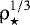 Mathematical equation: $\rho_{\star}^{1/3}$