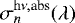 Mathematical equation: $\sigma^{\rm{h} \nu, \textrm{abs}}_n(\lambda)$