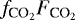 Mathematical equation: $f_{\textrm{CO}_2} F_{\textrm{CO}_2}$