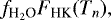Mathematical equation: $f_{\textrm{H}_2\textrm{O}} F_{\textrm{HK}}(T_n),$