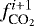 Mathematical equation: $f^{i+1}_{\textrm{CO}_2}$
