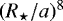Mathematical equation: $(R_{\star}/a)^8$