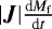 Mathematical equation: $|\boldsymbol{J}|\frac{\textrm{d}M_{\textrm{f}}}{\textrm{d}t}$