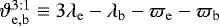 Mathematical equation: $\vartheta^{3:1}_{\mathrm{e},\mathrm{b}} \equiv 3 \lambda_{\mathrm{e}} - \lambda_{\mathrm{b}} - \varpi_{\mathrm{e}} - \varpi_{\mathrm{b}}$