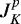 Mathematical equation: $J^p_K$
