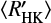 $ {\langle}R^\prime_{\rm HK}{\rangle} $