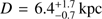 $ D = 6.4_{-0.7}^{+ 1.7}\,{\mathrm{kpc}} $