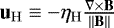 $\mathbf{u}_{\mathrm{H}} \equiv - \eta_{\mathrm{H}} \frac{\nabla \times \mathbf{B}}{||\mathbf{B}||}$