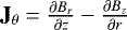 $\mathbf{J}_{\theta} = \frac{\partial B_r}{\partial z} - \frac{\partial B_z}{\partial r}$