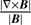 $ \frac{|\nabla\times\boldsymbol{B}|}{|\boldsymbol{B}|} $