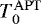 $T_{\mathrm{0}}^{\mathrm{APT}}$