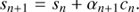 $$ \begin{aligned} s_{n+1}&=s_{n}+\alpha _{n+1}c_{n}. \end{aligned} $$