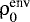 Mathematical equation: ${\uprho}_0^{\textrm{env}}$